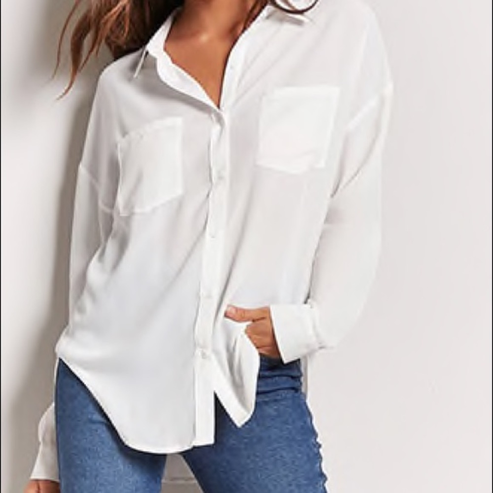 White button down